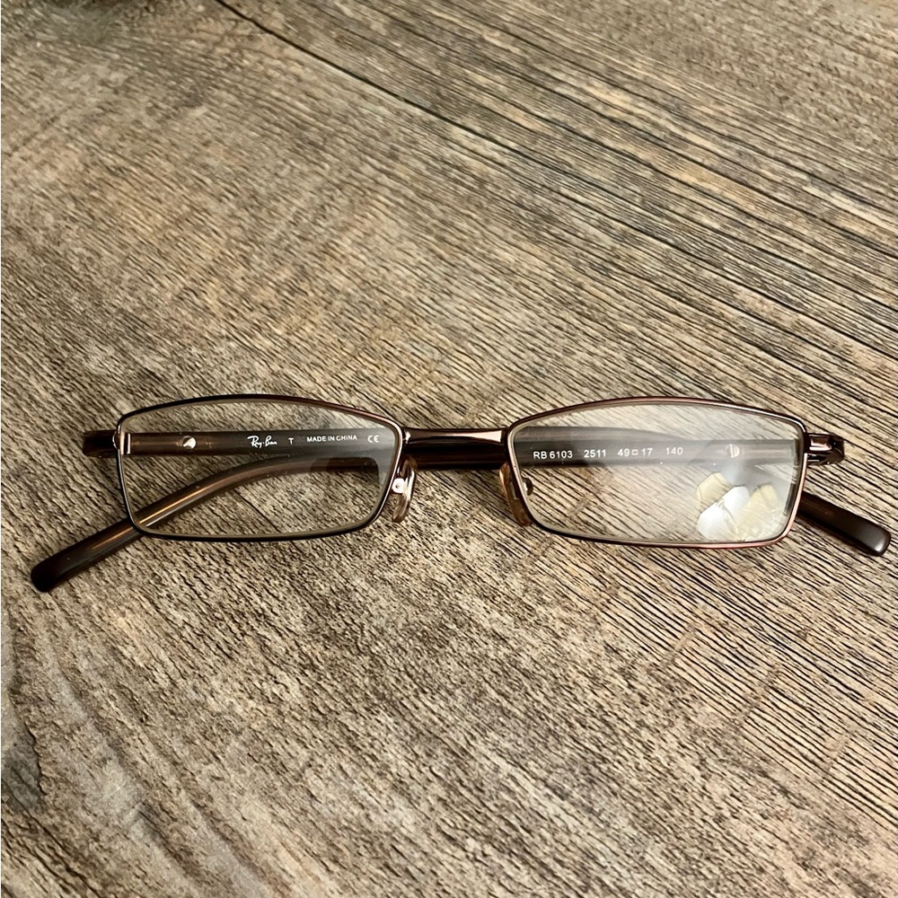 Ray Ban Metal Frame Eyeglasses 6103 Bronze